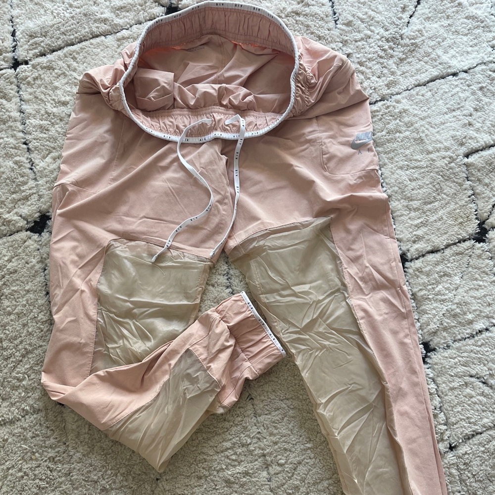 NIKE Women Air Pants Size M Running Pink Joggers Pants Trousers